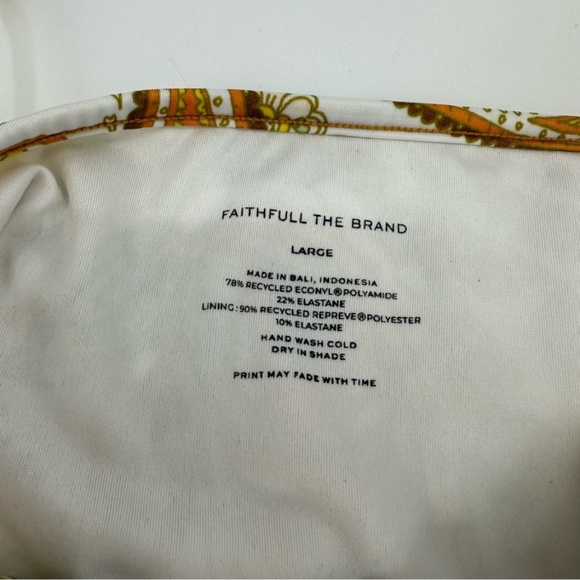 Faithfull The Brand Hazel Bikini Bottoms Juniper Paisley Print Size US 8 Large - Picture 8 of 9